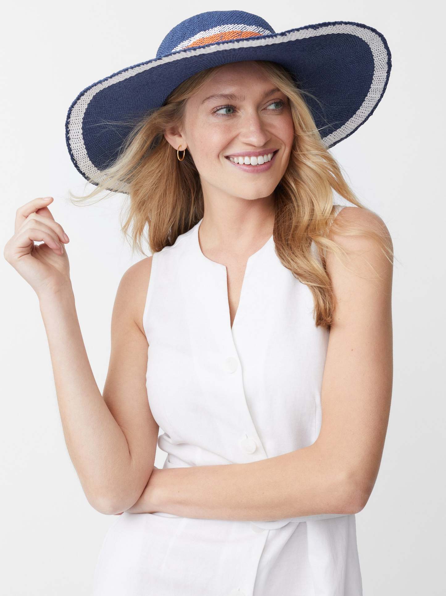 Willemstad Straw Hat in Stripe-New Feature DemoNew Feature Demo