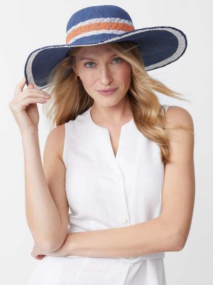 Willemstad Straw Hat in Stripe-New Feature DemoNew Feature Demo
