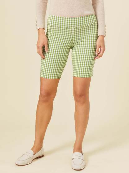Masie Shorts in Gingham-New Feature DemoNew Feature Demo