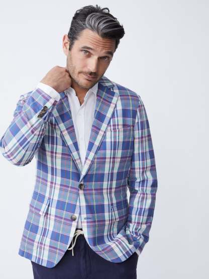 McCown Blazer in Plaid-New Feature DemoNew Feature Demo