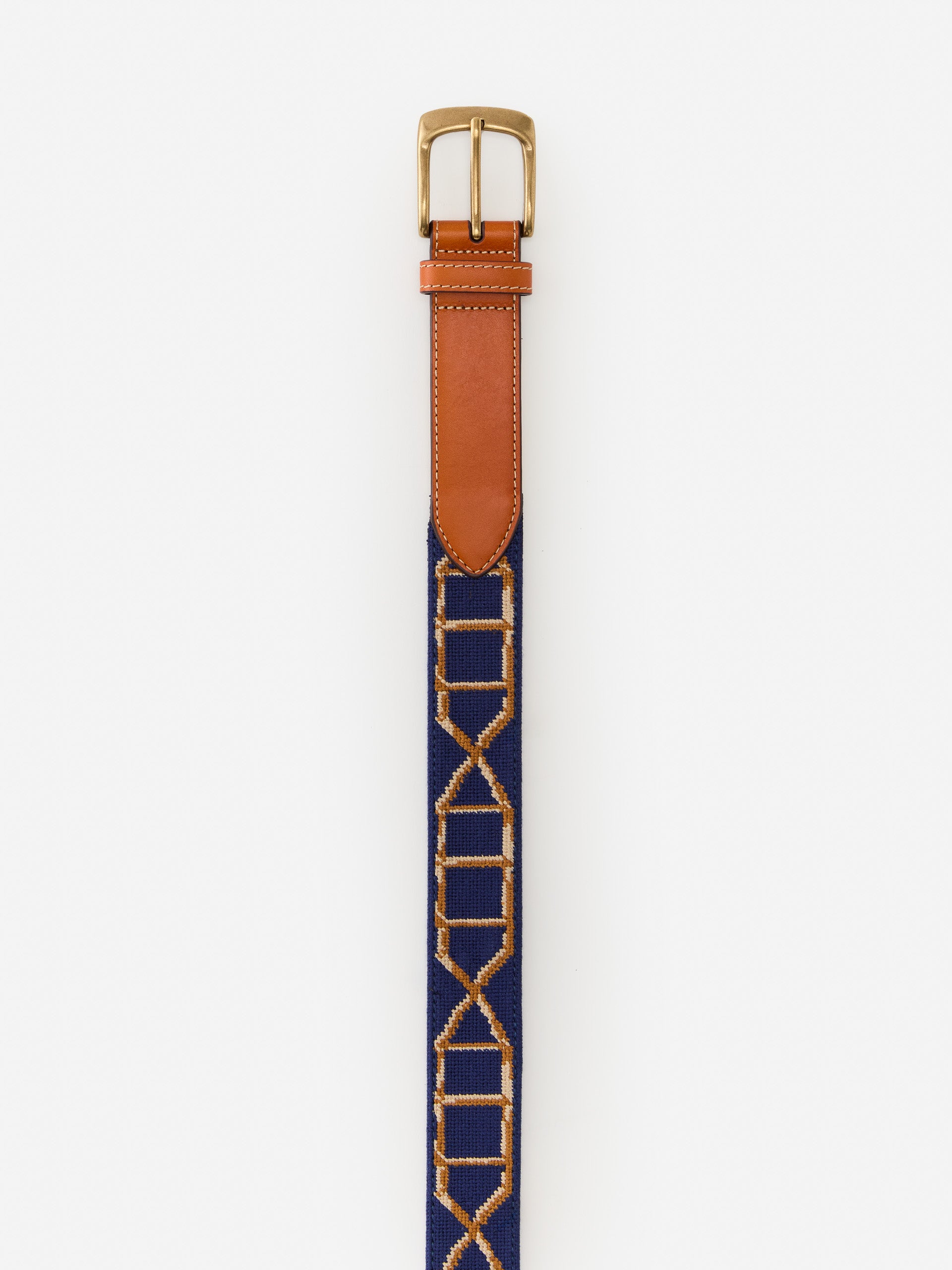 Needlepoint Belt in Bamboo-New Feature DemoNew Feature Demo