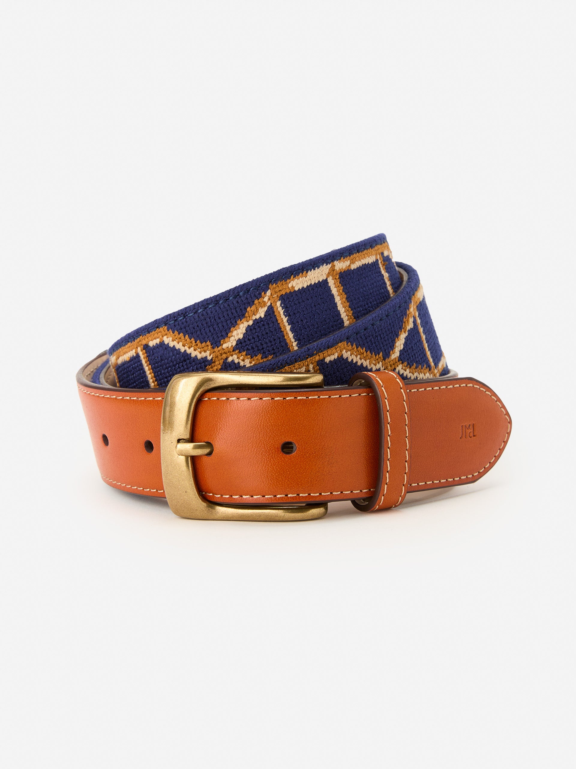Needlepoint Belt in Bamboo-New Feature DemoNew Feature Demo