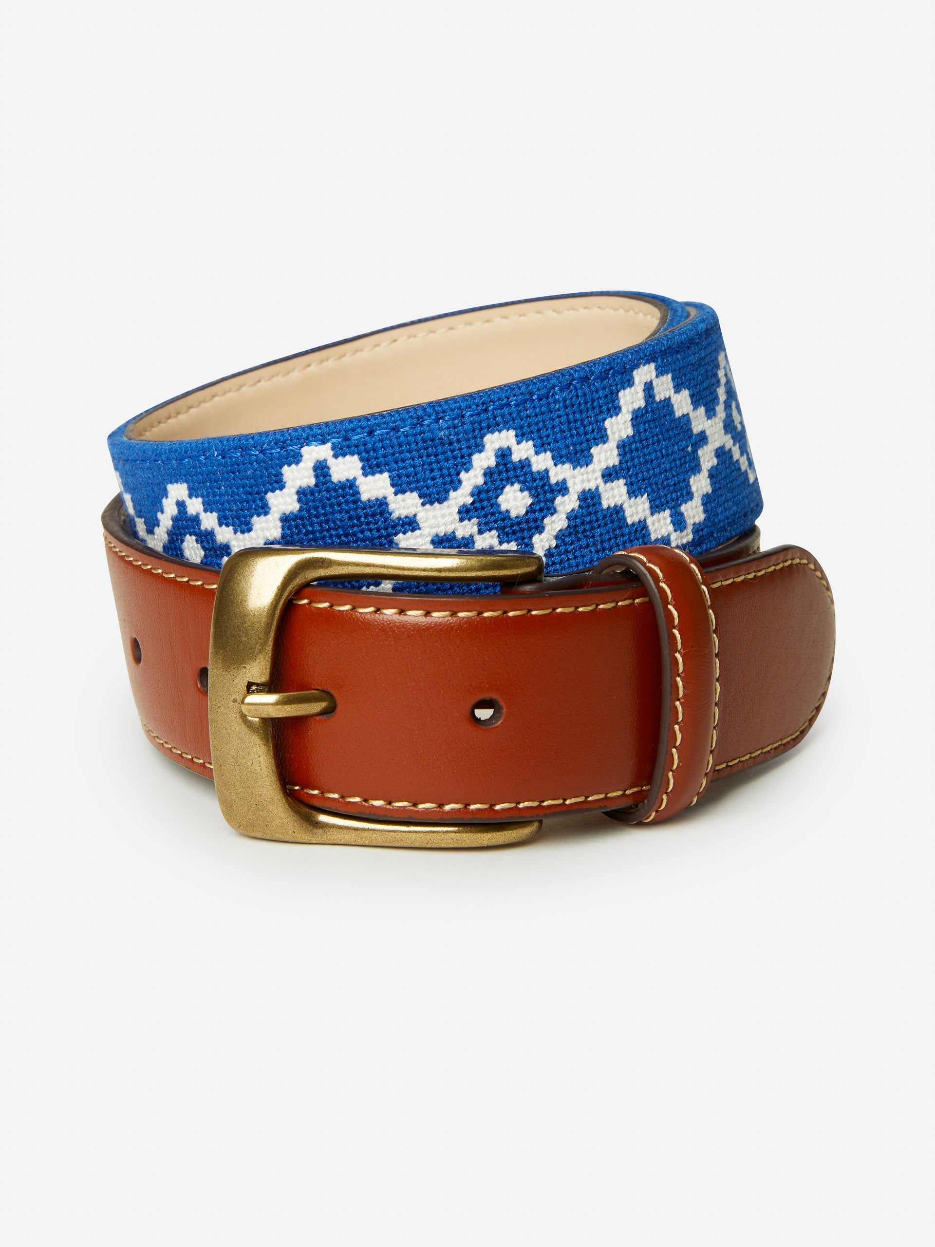 Needlepoint Belt in Geo Diamond-New Feature DemoNew Feature Demo