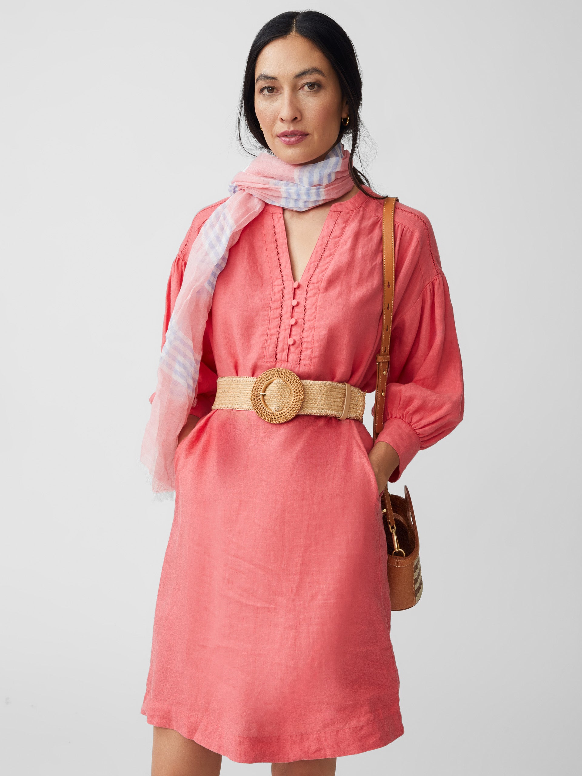 Nylee Linen Dress-New Feature DemoNew Feature Demo