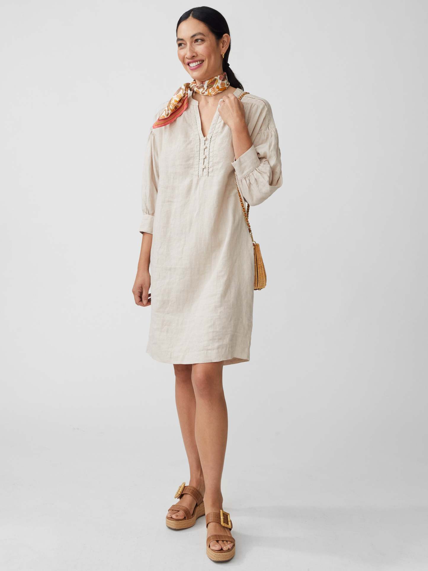 Nylee Linen Dress-New Feature DemoNew Feature Demo