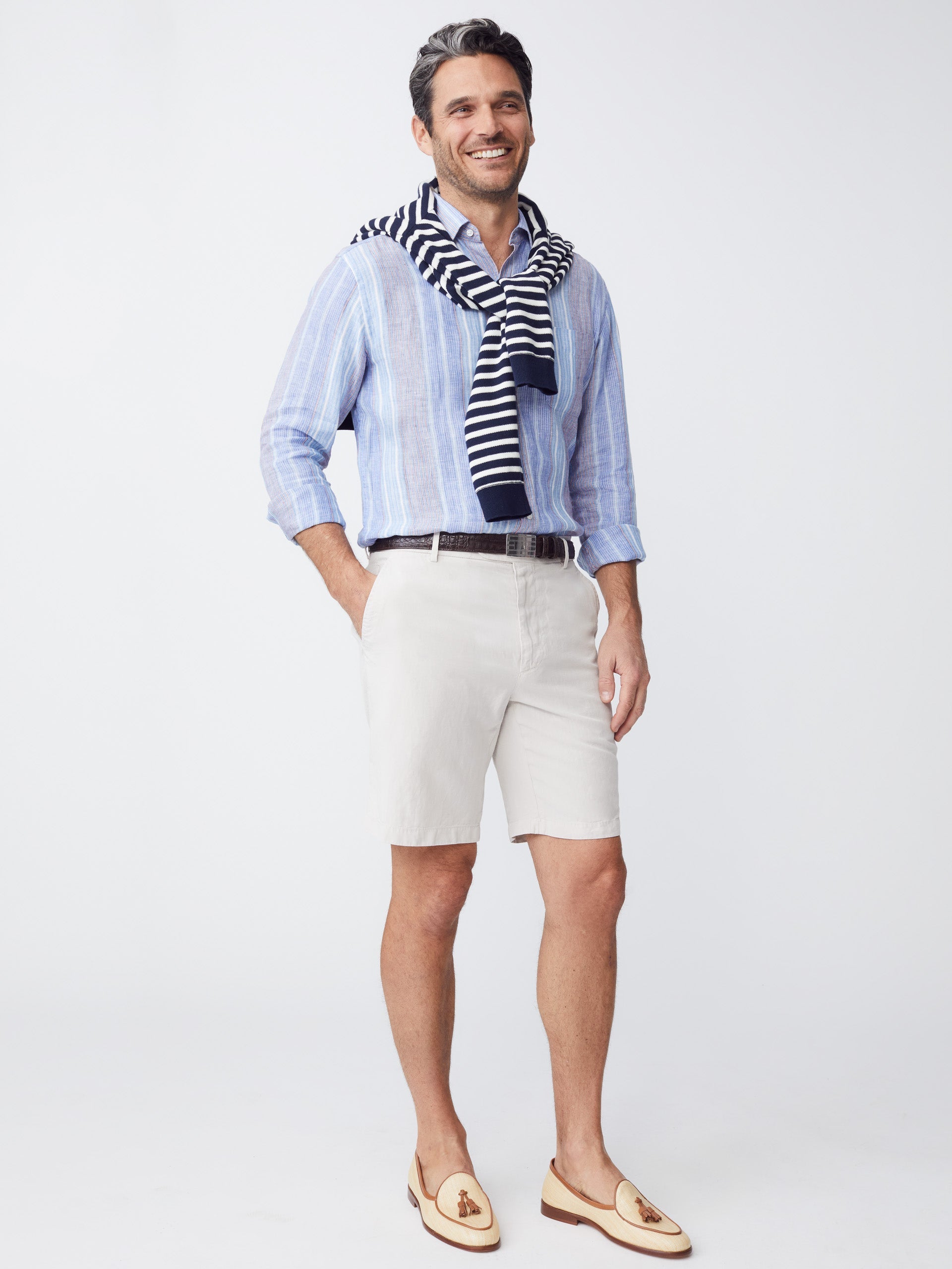 Oliver 9" Shorts in Italian Summer Twill-New Feature DemoNew Feature Demo
