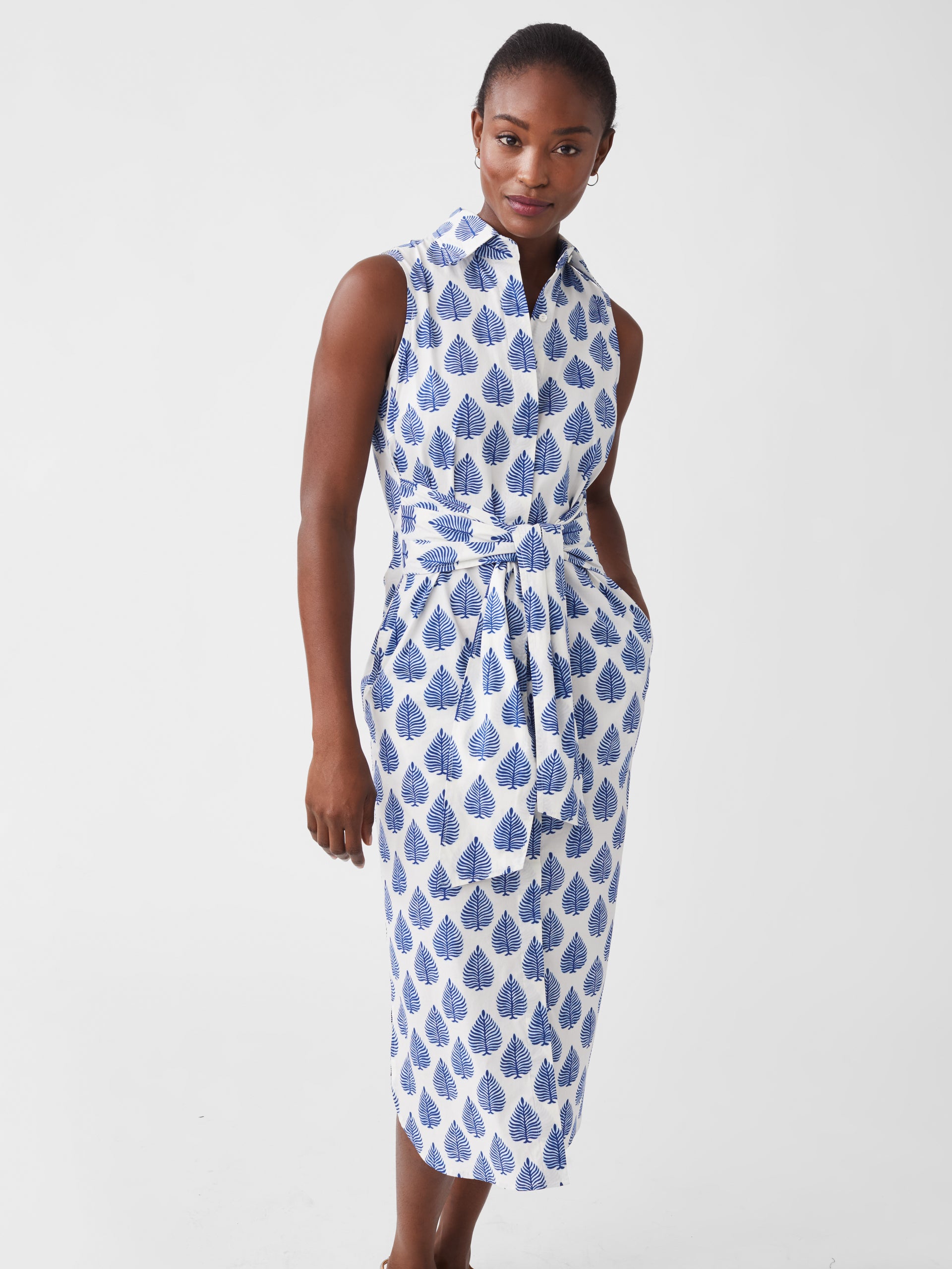 Orla Sleeveless Dress in Neo Botanical Beach-New Feature DemoNew Feature Demo