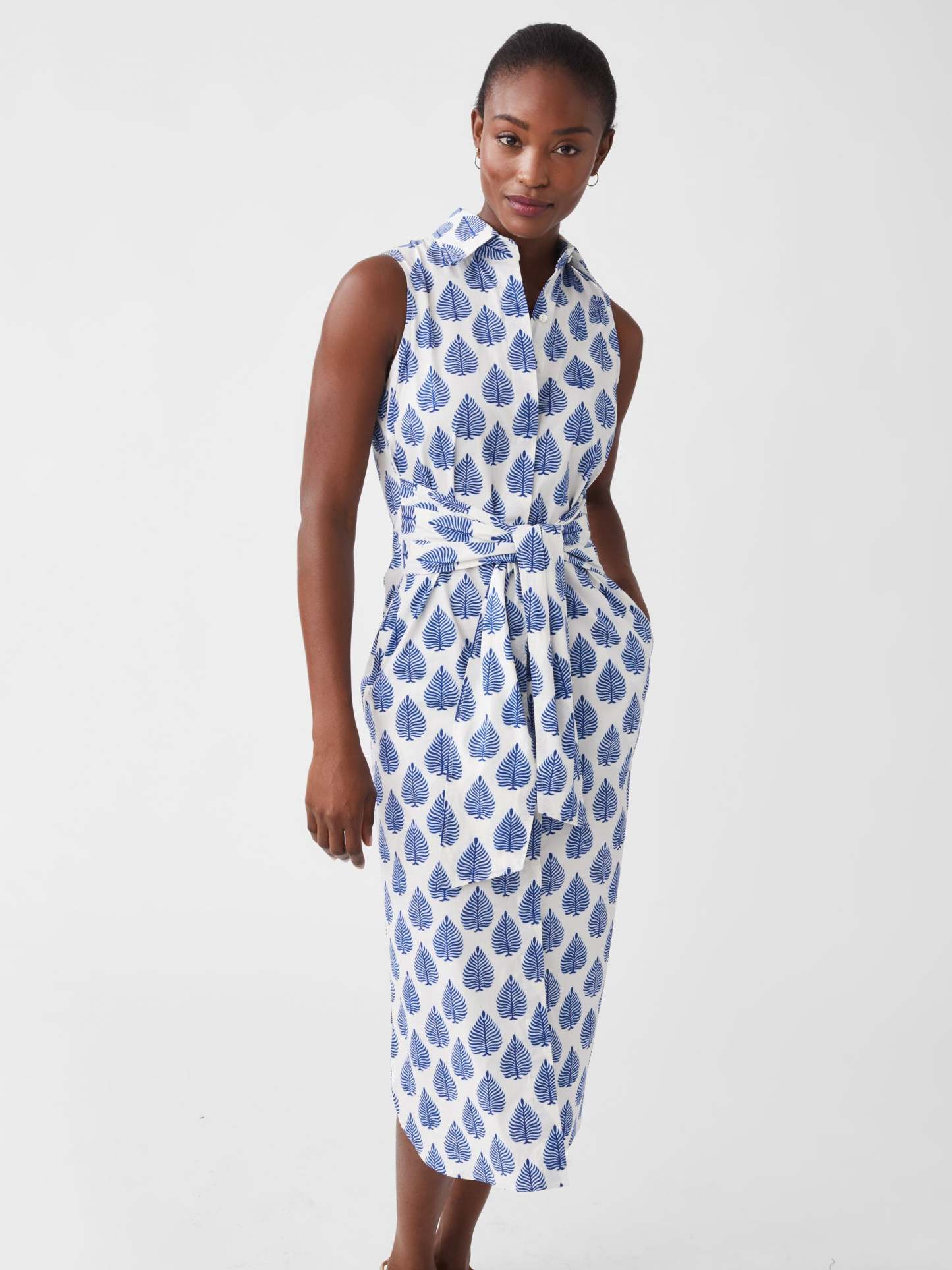 Orla Sleeveless Dress in Neo Botanical Beach-New Feature DemoNew Feature Demo