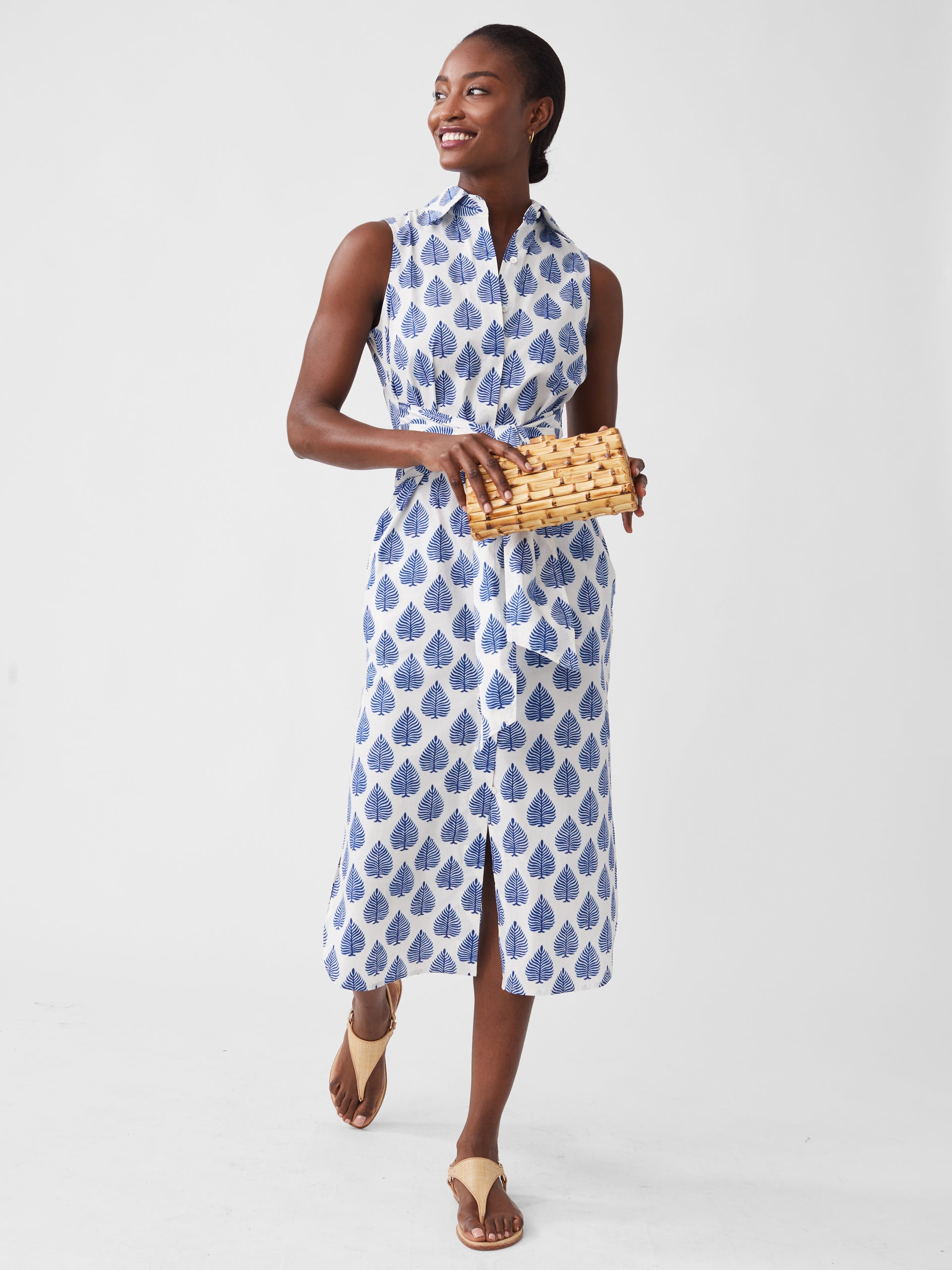 Orla Sleeveless Dress in Neo Botanical Beach-New Feature DemoNew Feature Demo