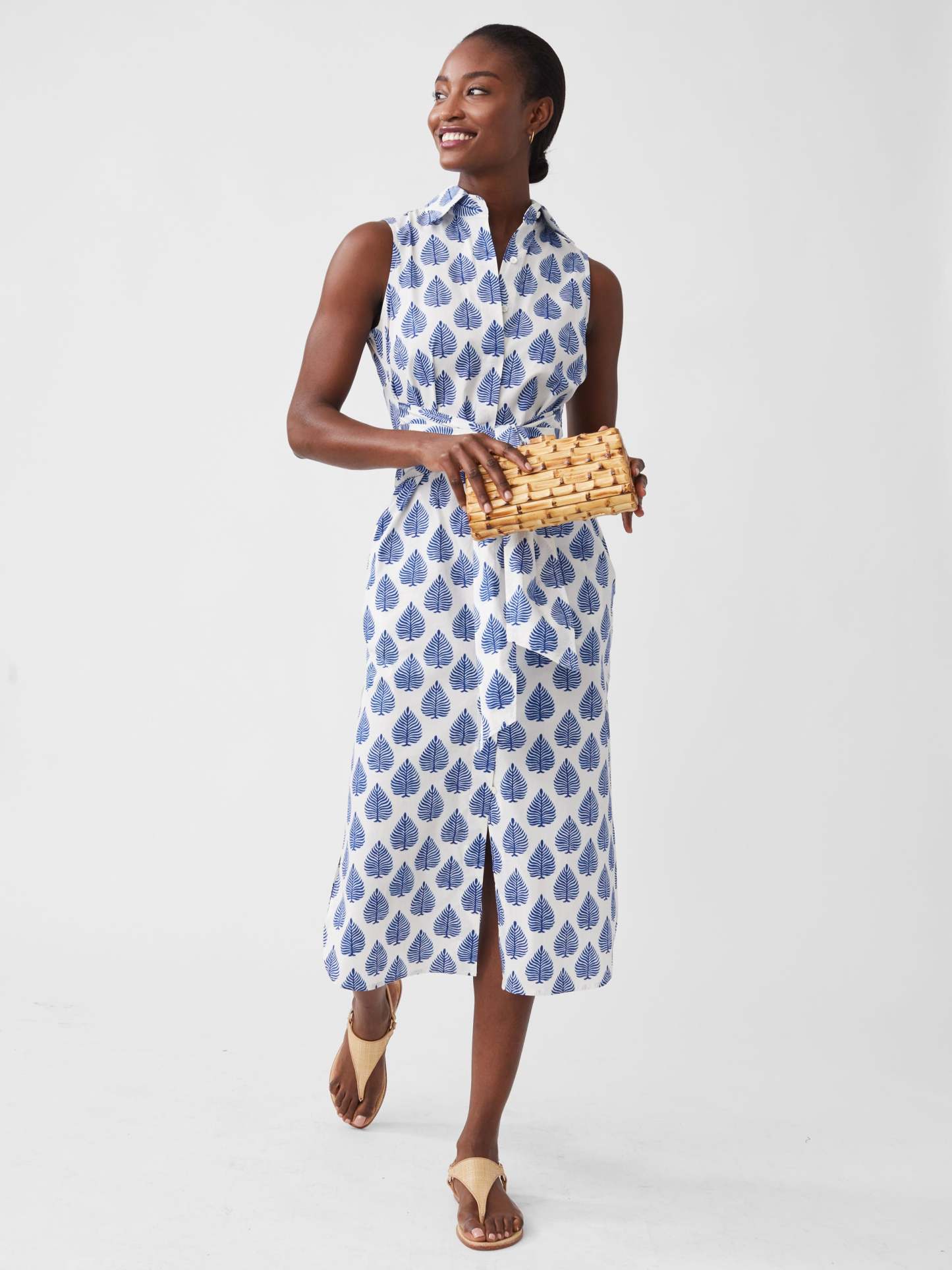 Orla Sleeveless Dress in Neo Botanical Beach-New Feature DemoNew Feature Demo