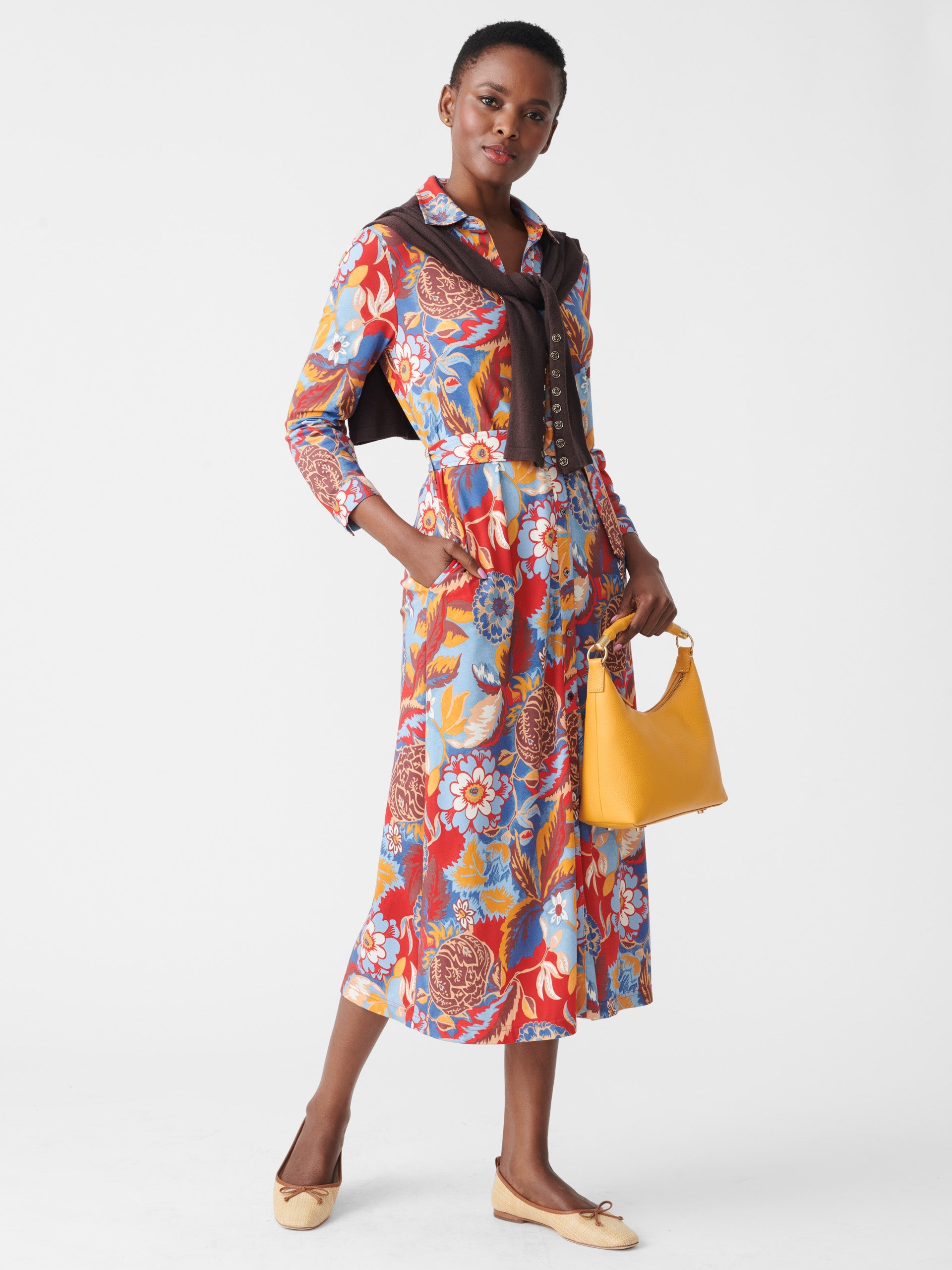 Pamela Dress in Terra Blossom-New Feature DemoNew Feature Demo