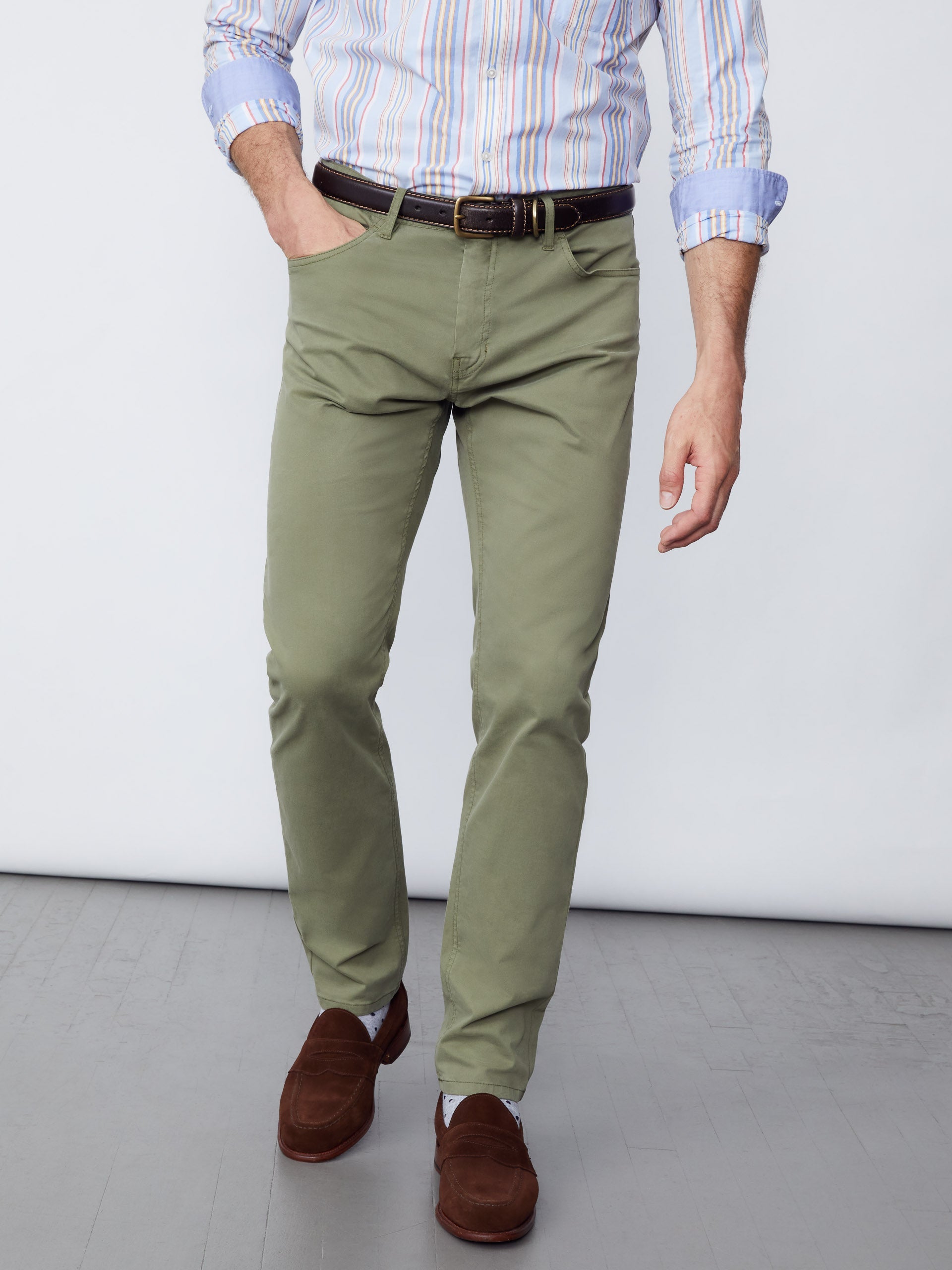 Parker 5-Pocket Straight Pants in Stretch Cotton Sateen-New Feature DemoNew Feature Demo