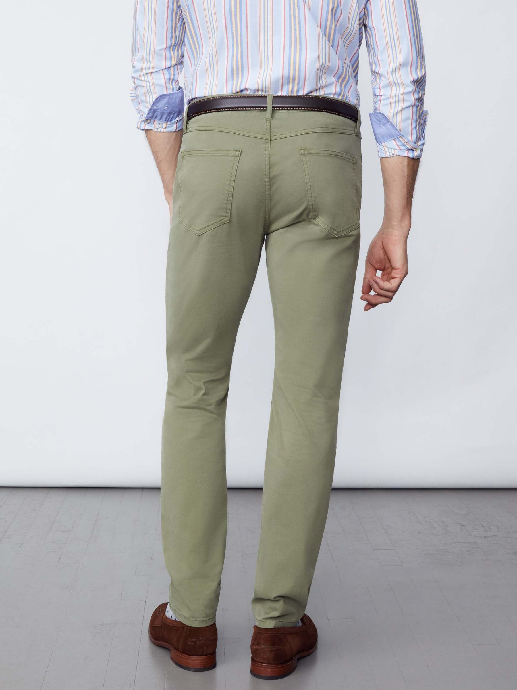 Parker 5-Pocket Straight Pants in Stretch Cotton Sateen-New Feature DemoNew Feature Demo