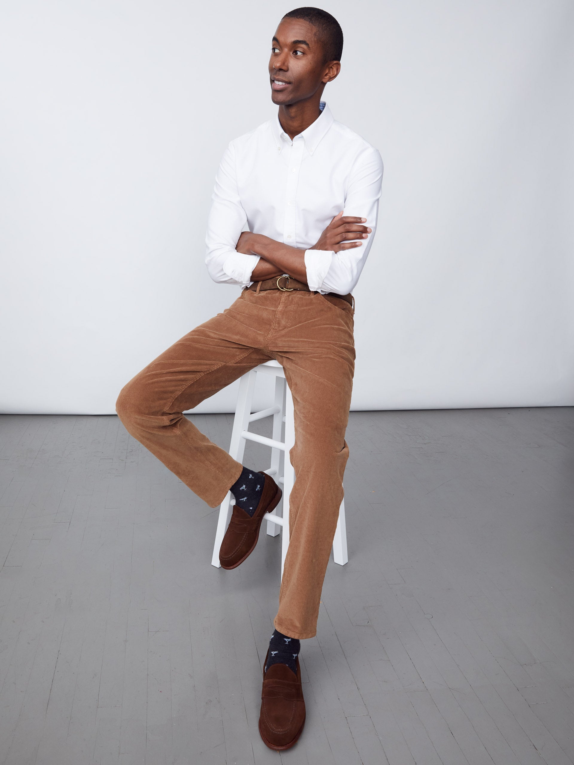 Parker 5-Pocket Straight Pants in Italian Stretch Cord-New Feature DemoNew Feature Demo