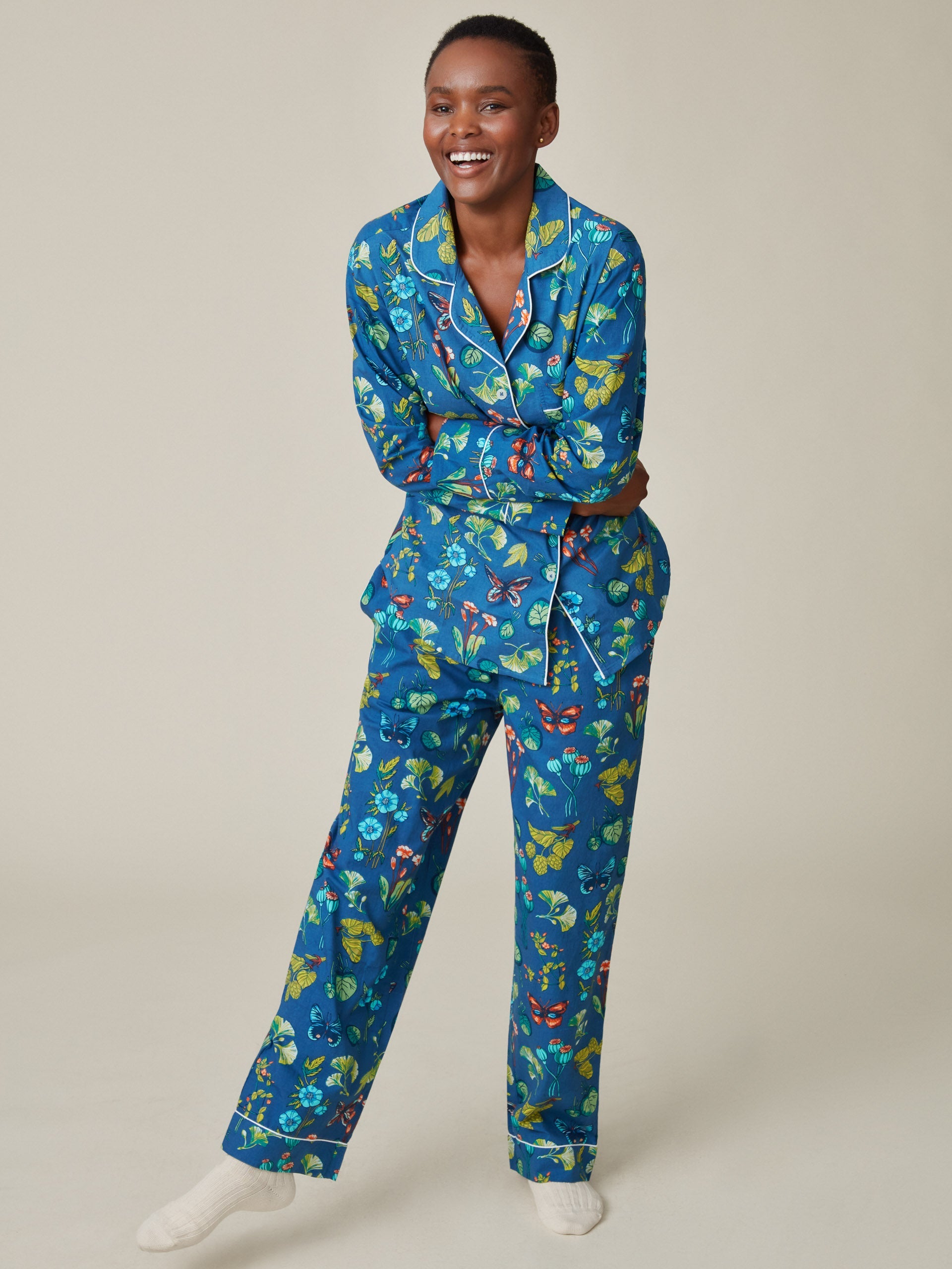 J.McL x Printfresh Long Sleep Set in Mini Greenhouse-New Feature DemoNew Feature Demo