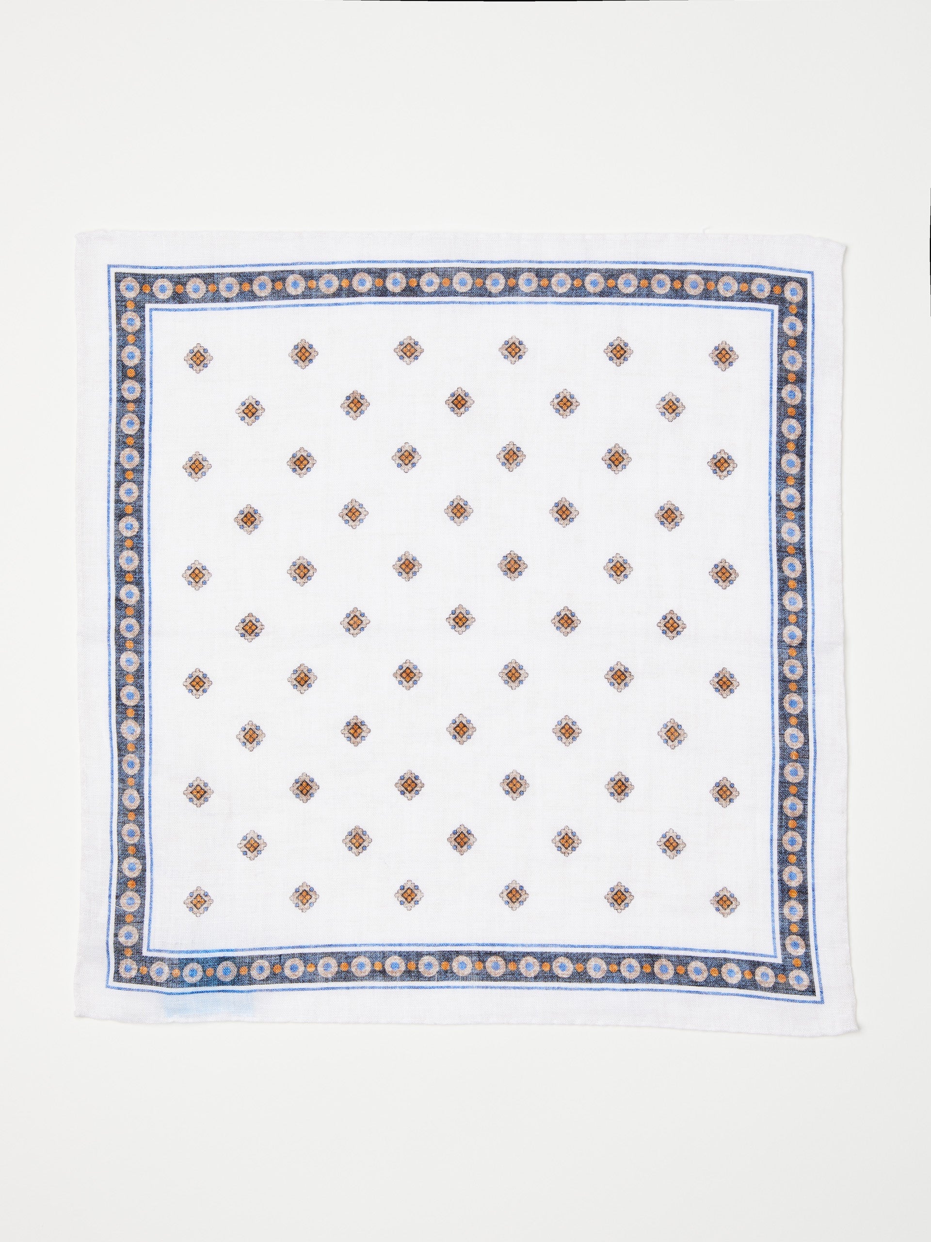 Linen Pocket Square in Foulard-New Feature DemoNew Feature Demo