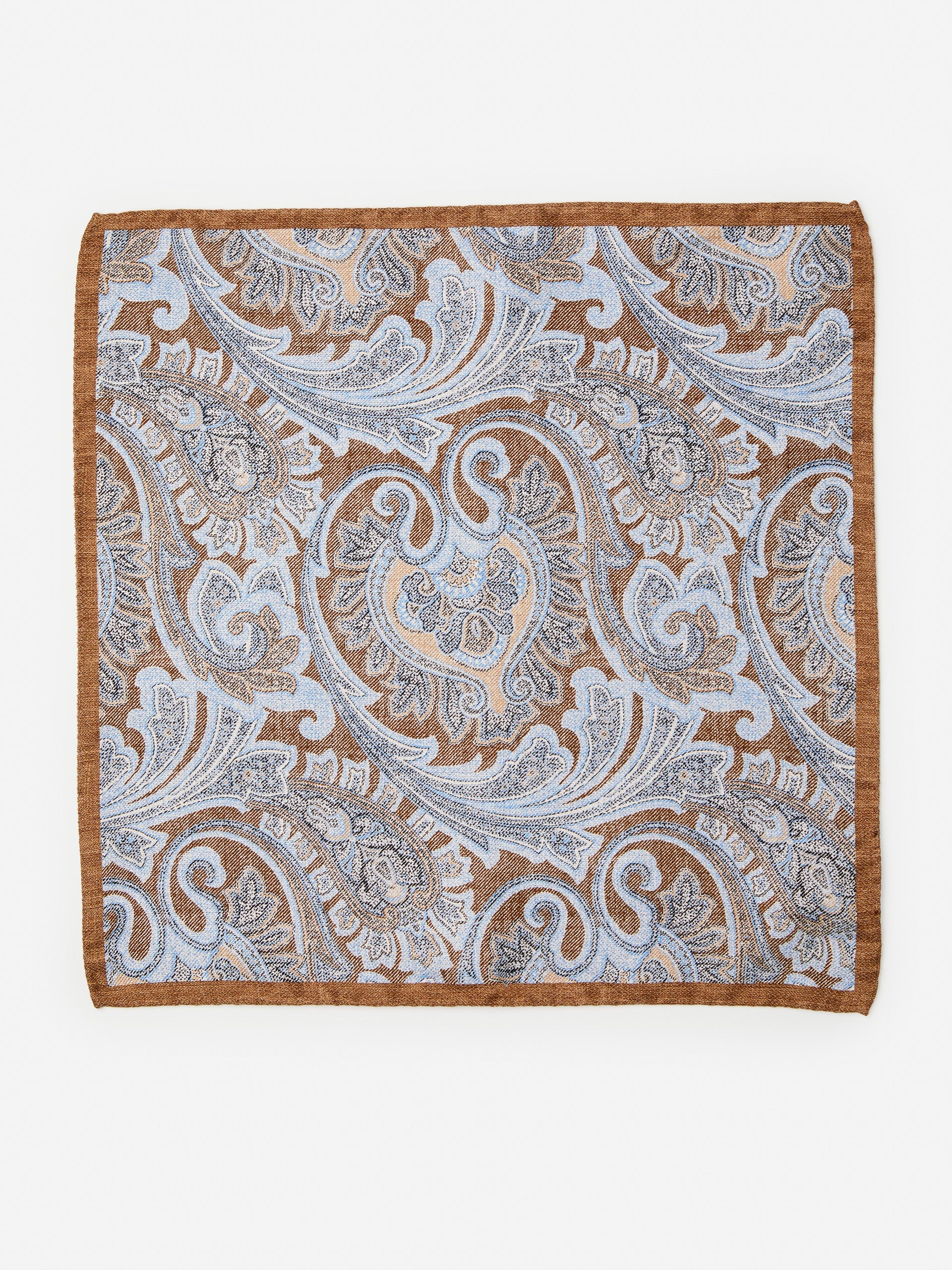 Silk Pocket Square in Paisley-New Feature DemoNew Feature Demo