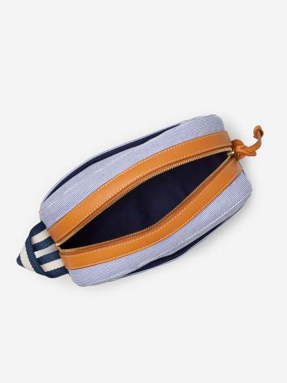 Shawn Seersucker Dopp Kit in Stripe-New Feature DemoNew Feature Demo