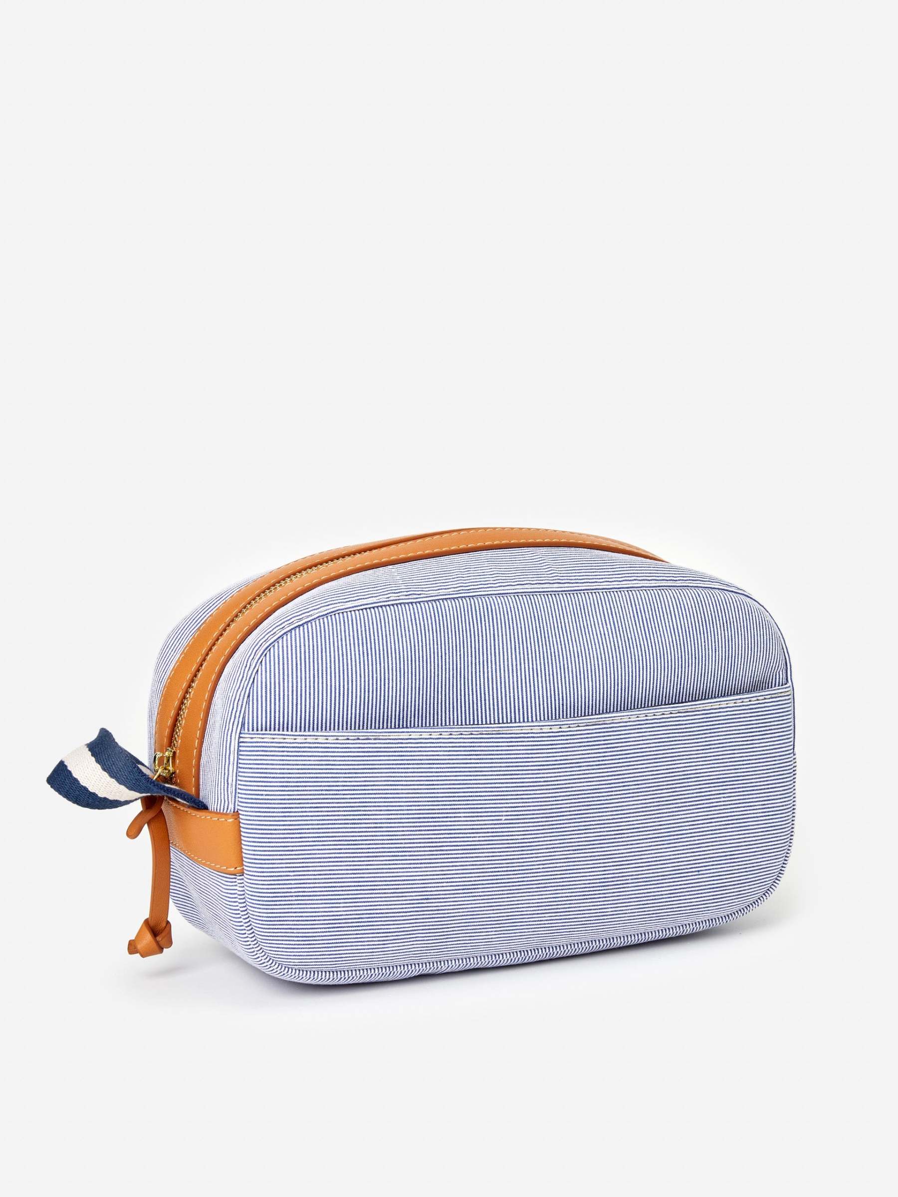 Shawn Seersucker Dopp Kit in Stripe-New Feature DemoNew Feature Demo