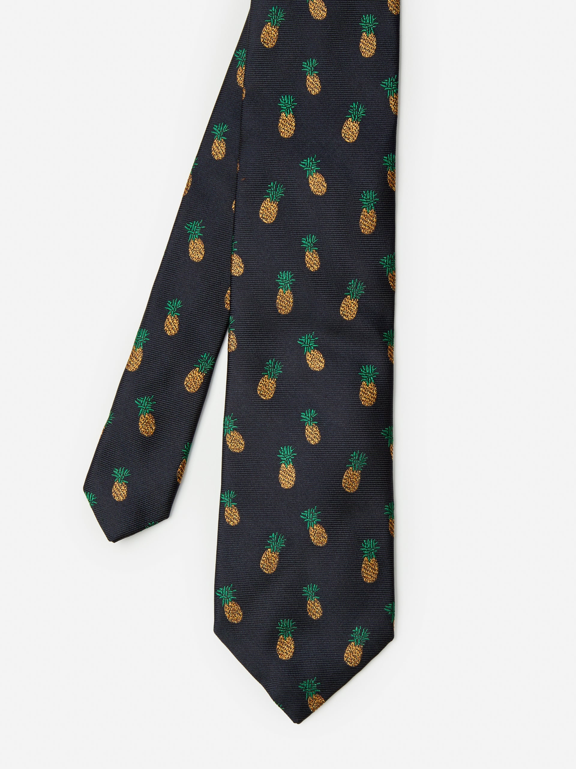 Cotton Silk Tie in Pineapple-New Feature DemoNew Feature Demo