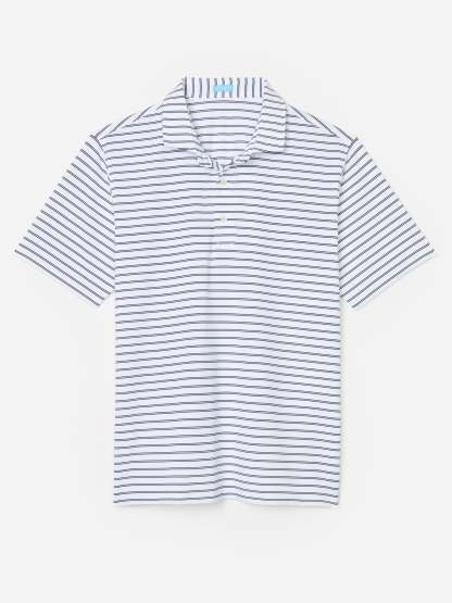 Springer Performance Polo in Harbor Stripe-New Feature DemoNew Feature Demo