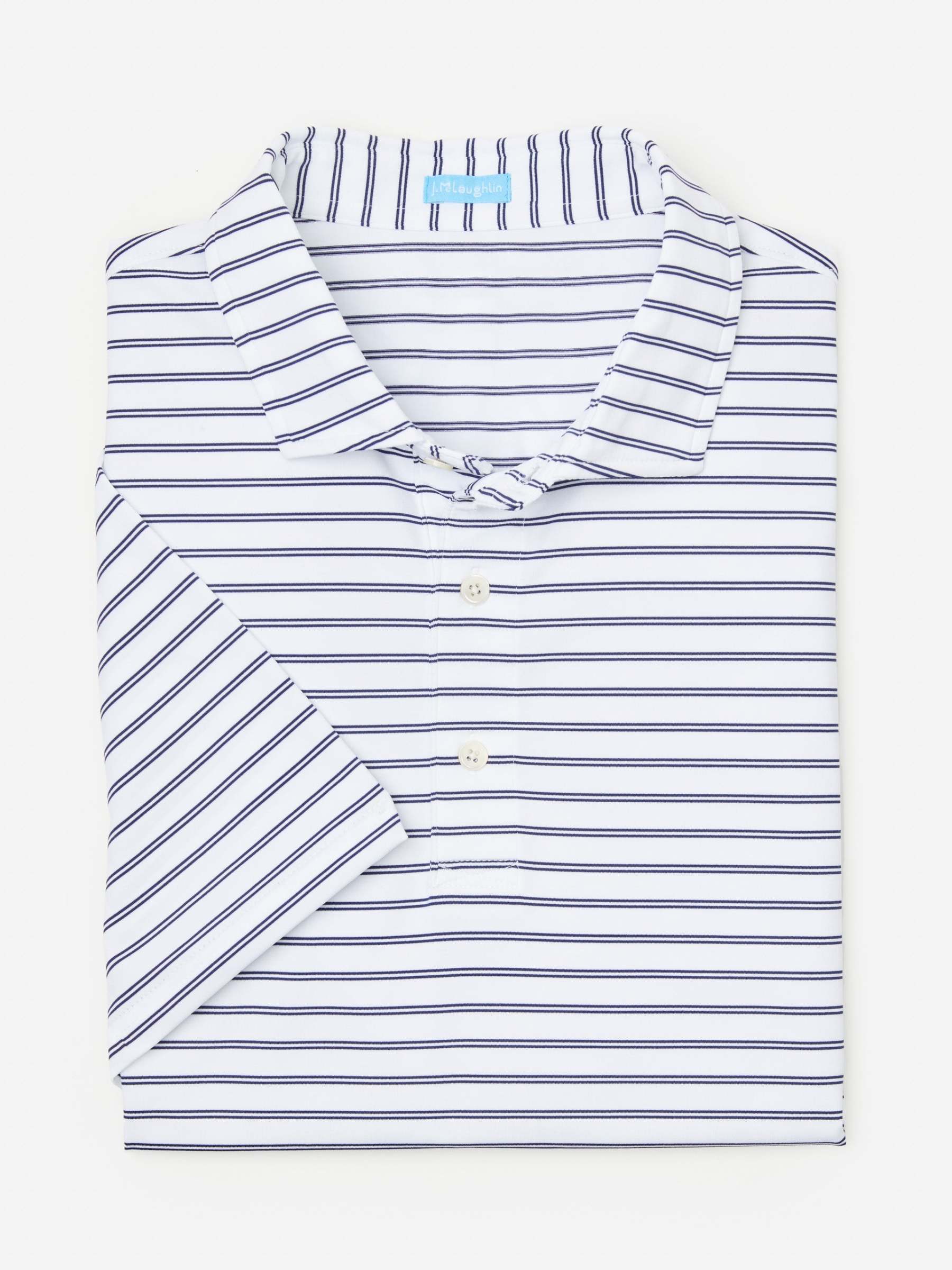 Springer Performance Polo in Harbor Stripe-New Feature DemoNew Feature Demo