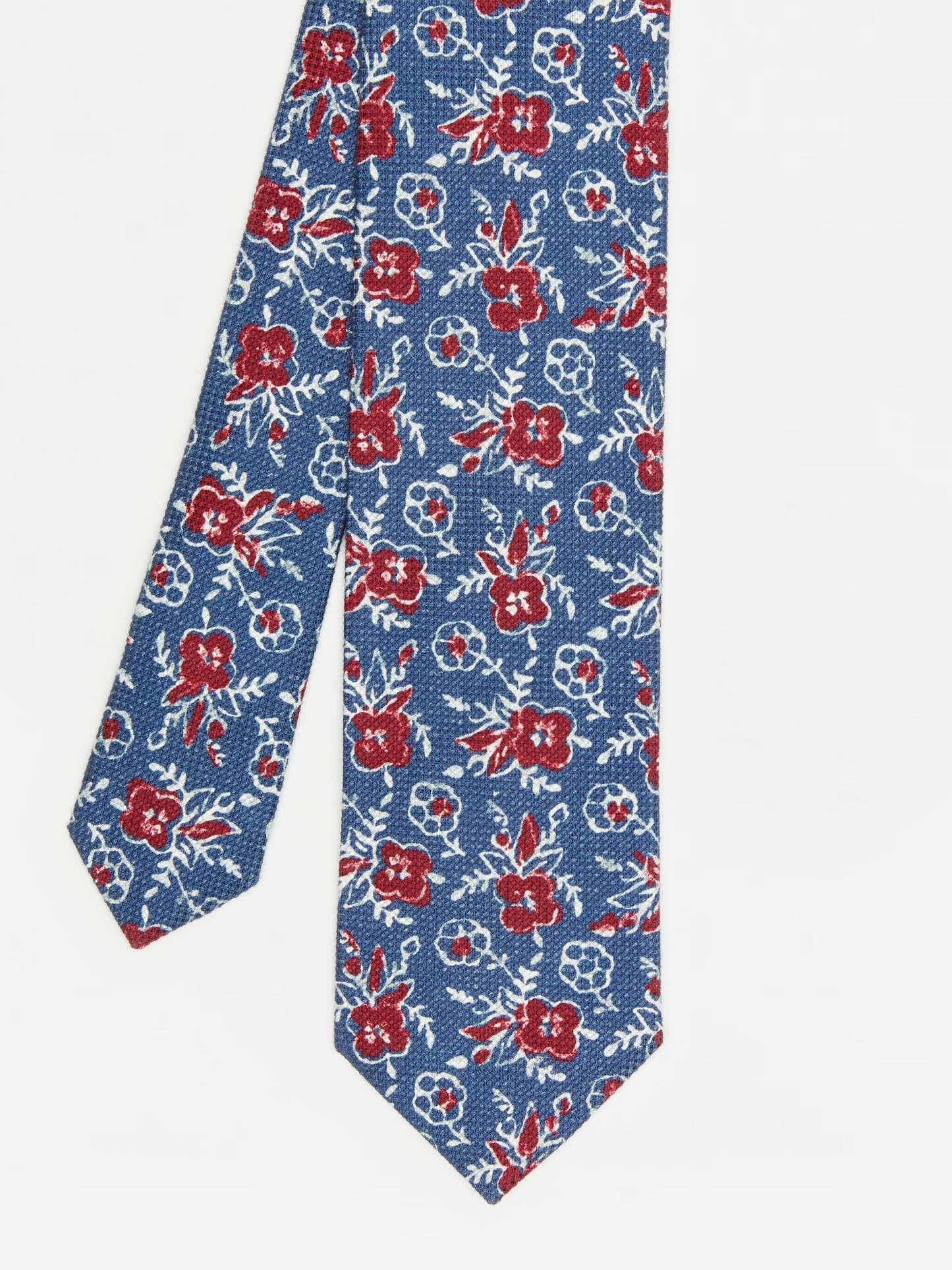 Cotton Silk Tie in Watercolor Rose-New Feature DemoNew Feature Demo
