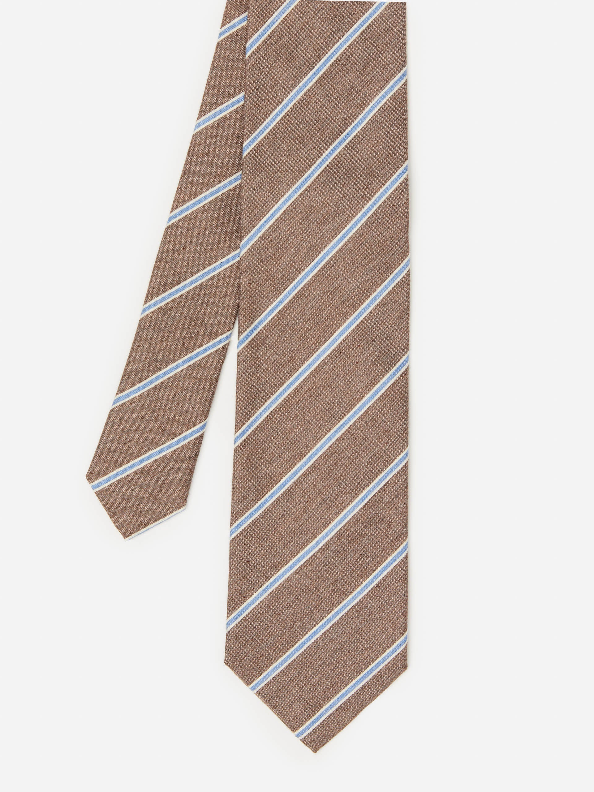 Cotton Silk Tie in Regimental Stripe-New Feature DemoNew Feature Demo