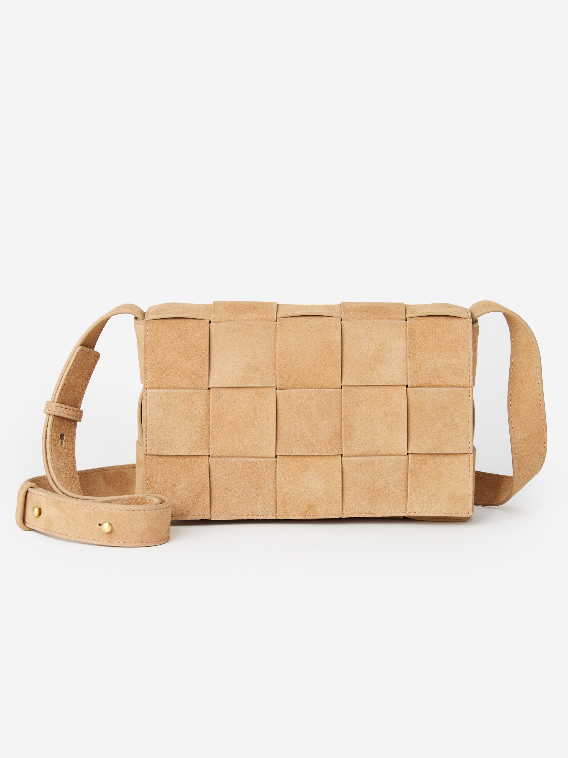 Una Woven Suede Crossbody-New Feature DemoNew Feature Demo