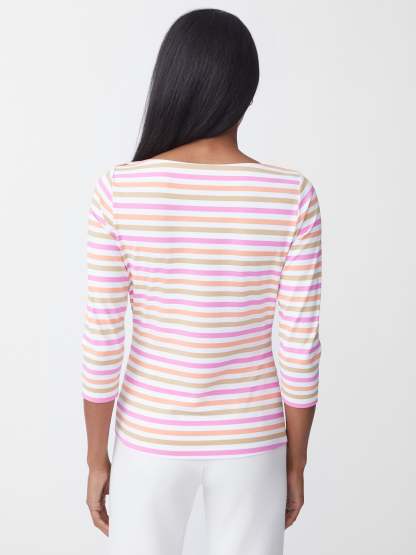 Wavesong Tee in Bangle Multi Stripe-New Feature DemoNew Feature Demo
