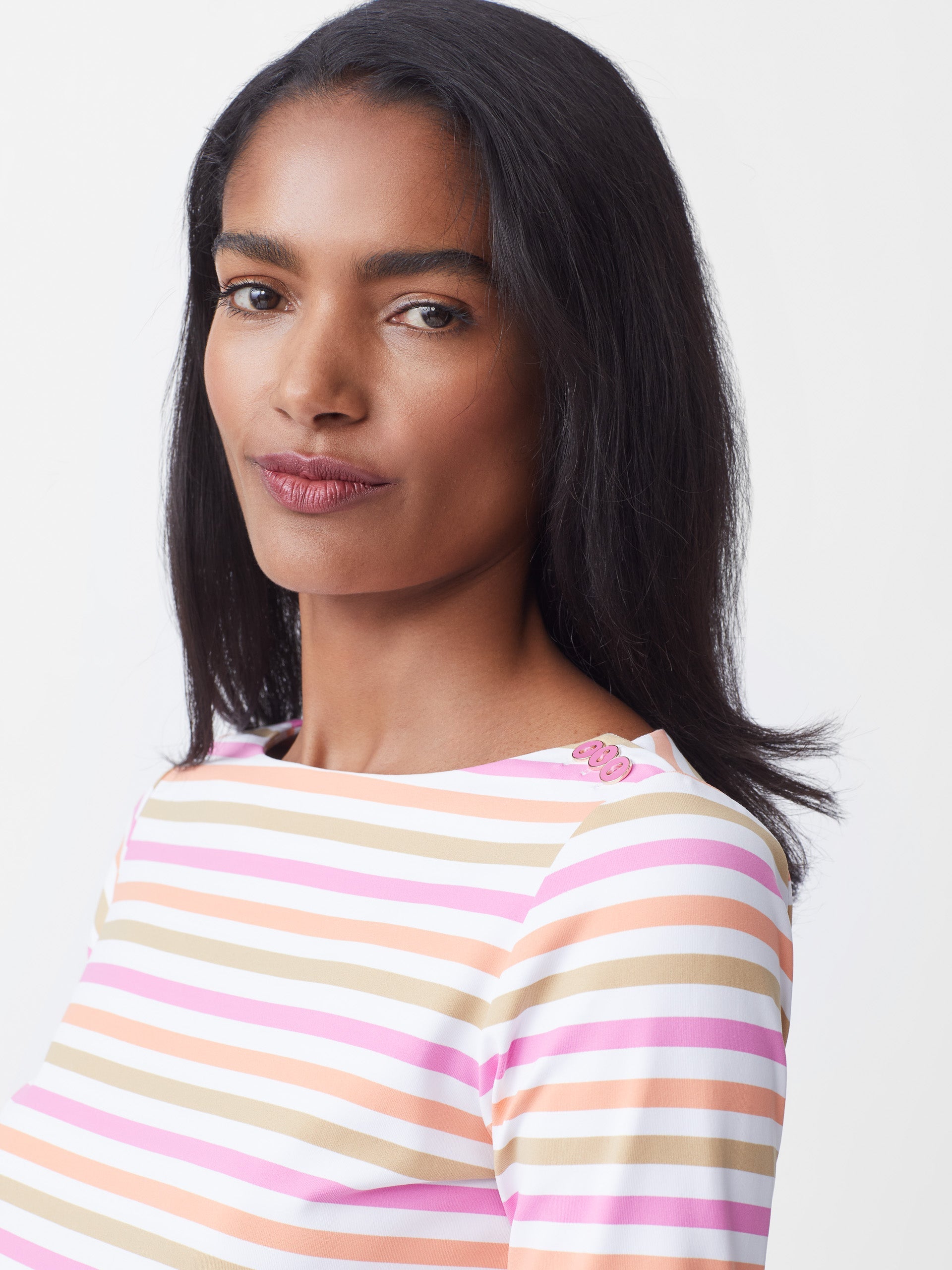 Wavesong Tee in Bangle Multi Stripe-New Feature DemoNew Feature Demo