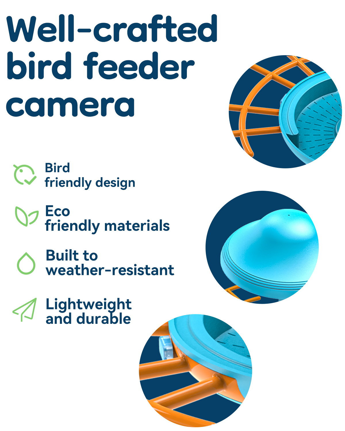 Birdcare Smart Bird Feeder with Camera, Bird Feeders Camera Wireless Outdoor with Solar Powered,AI Identify,Smart Bird Camera Auto Capture Videos,Instant Notification,Ideal Gift for Mom Bird Lovers