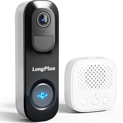 LongPlus® J3 2K WiFi Wireless Video Doorbell with Chime