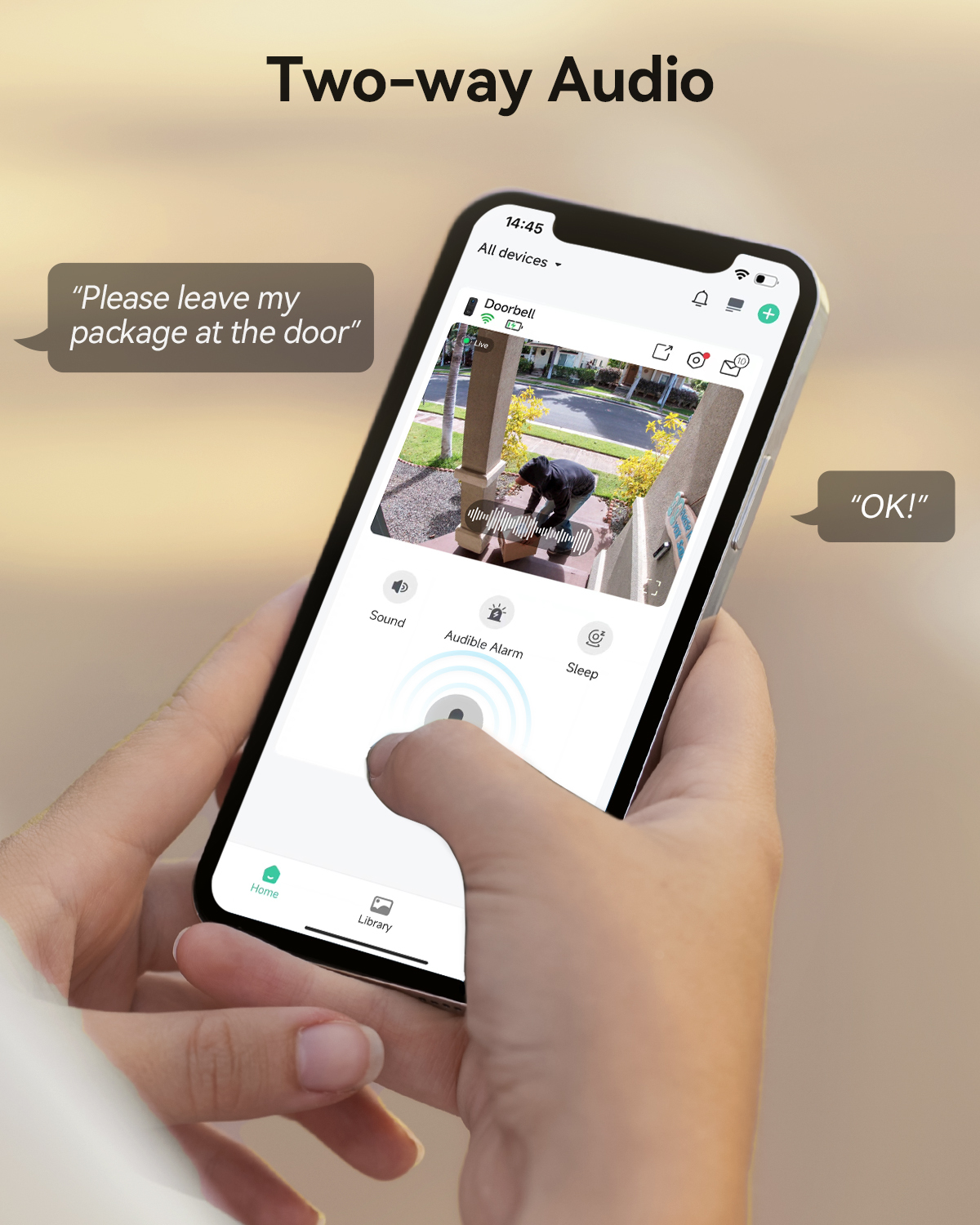 LongPlus® J3 2K WiFi Wireless Video Doorbell with Chime