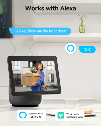 LongPlus® J3 2K WiFi Wireless Video Doorbell with Chime