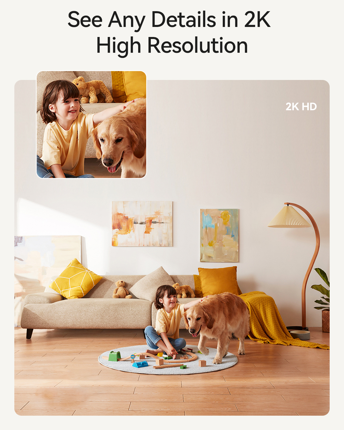 LongPlus® X11 Indoor Security Camera, Pet Camera \ Baby Monitor