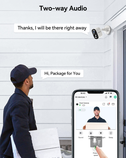 LongPlus® X82 Wireless Security Camera