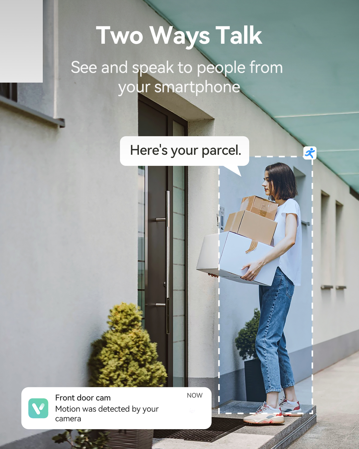 LongPlus Security Cameras Wireless Outdoor, Battery Wireless Security Camera Outdoor with AI Motion Detection, WiFi Cameras for Home, Color Night Vision, 2-Way Talk, Works with Alexa, Cloud/SD Storage