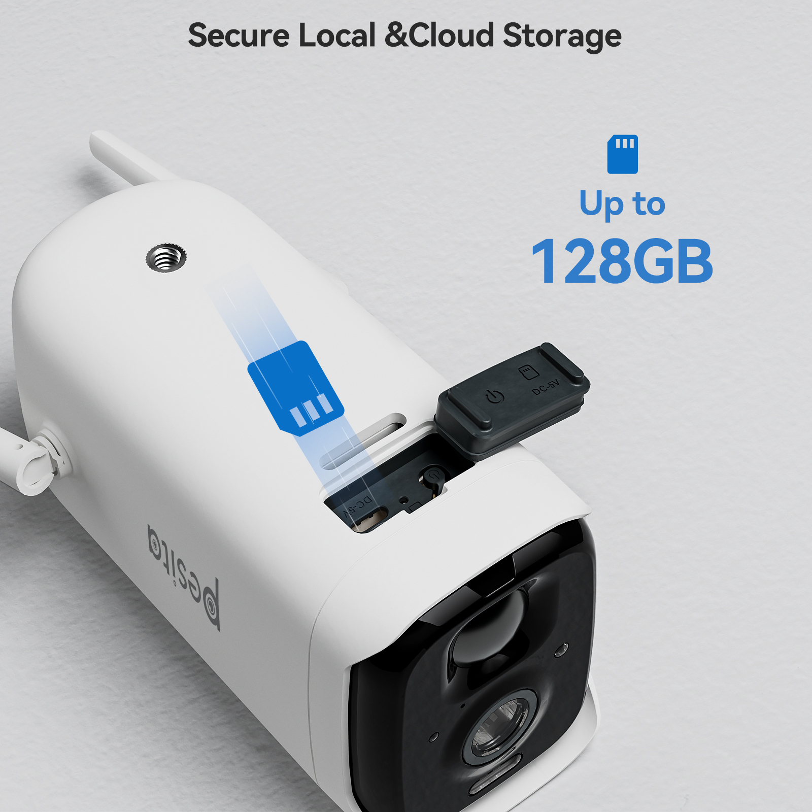 LongPlus® X87-S Solar Panel Security Camera