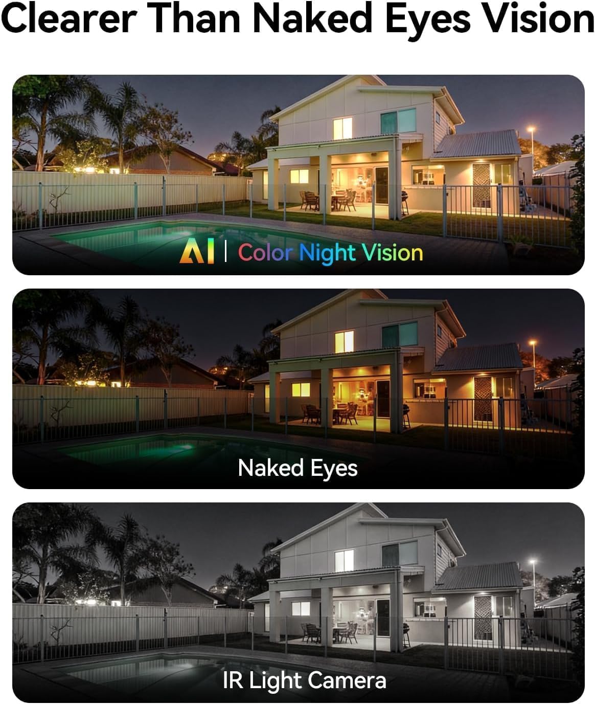 LongPlus 3K 5MP Window Cameras for Home Security 2 Pack WiFi6 Indoor Camera