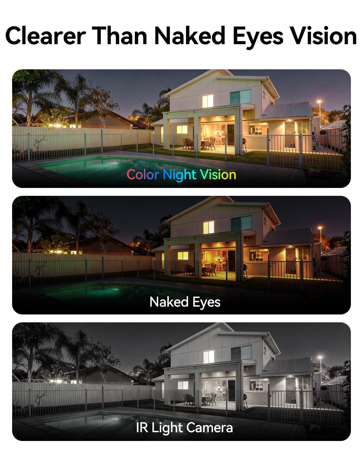 LongPlus 3K Wireless Security Camera Outdoor, WiFi6 Battery Powered Camera