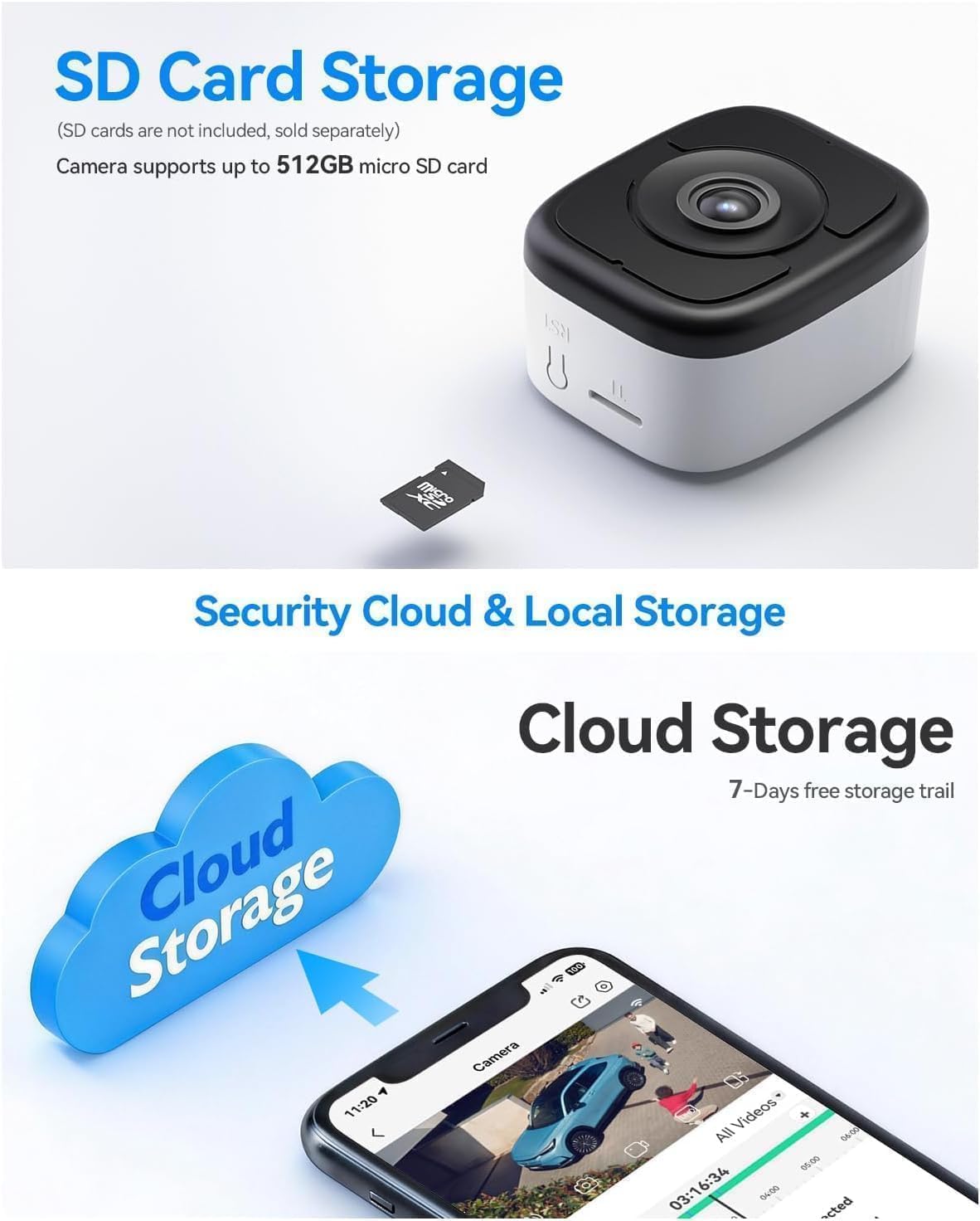 LongPlus 8MP 4K Window Camera WiFi 6 Safeview Window Security Camera