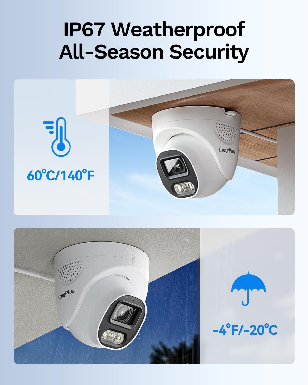 4K PoE Smart Security Camera System, 8CH NVR Kit with 4× 8MP IP Dome Camera