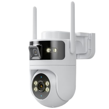LongPlus Security Camera Outdoor 4MP WiFi Dual-Lens Sync Camera
