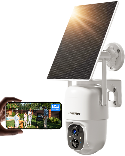 LongPlus® X85-S Solar Powered Security Camera