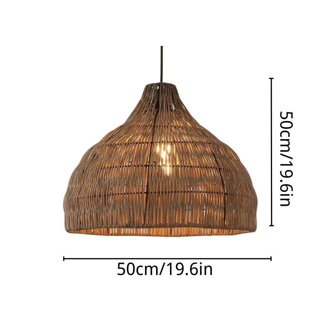 Boho Style Rattan pendant light for restaurant-labpiecesign