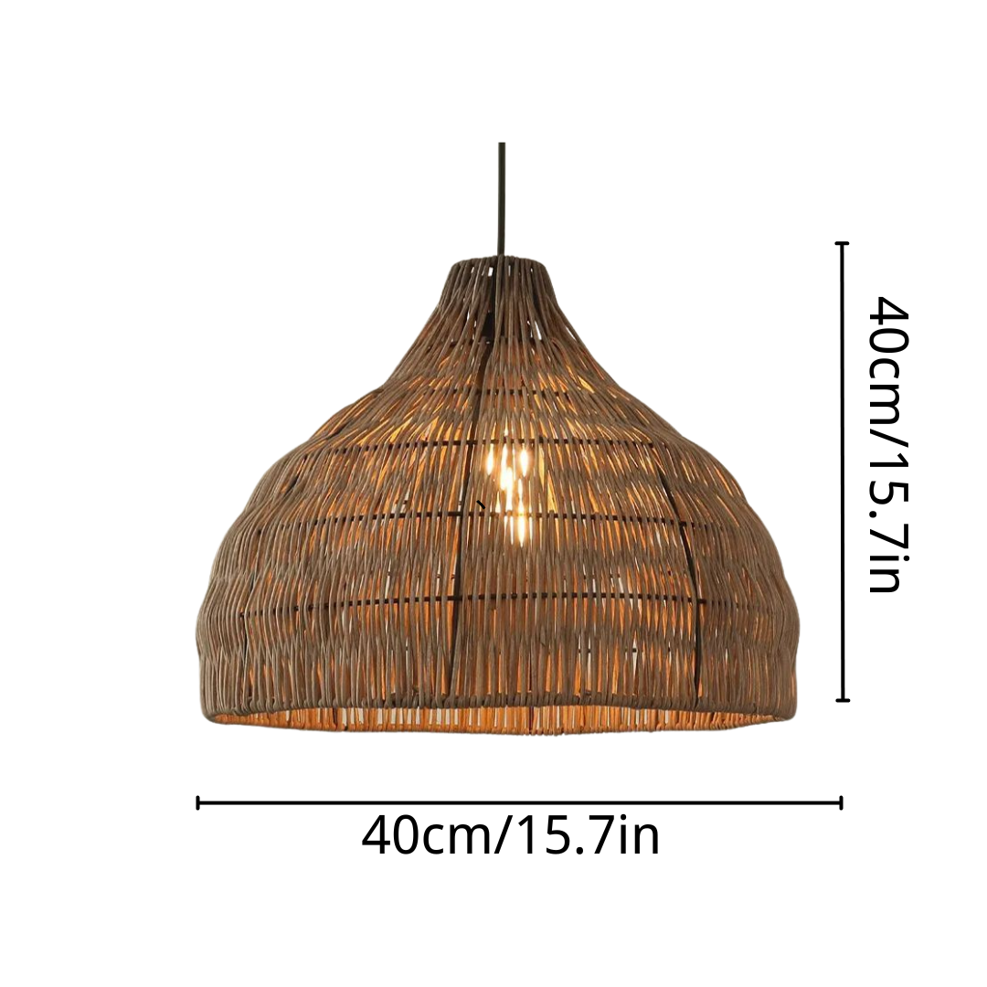 Boho Style Rattan pendant light for restaurant-labpiecesign