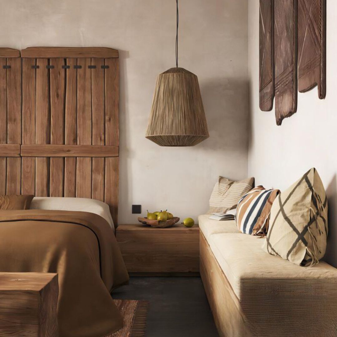 Wabi-sabi Japanese style hemp rope woven pendant light-labpiecesign