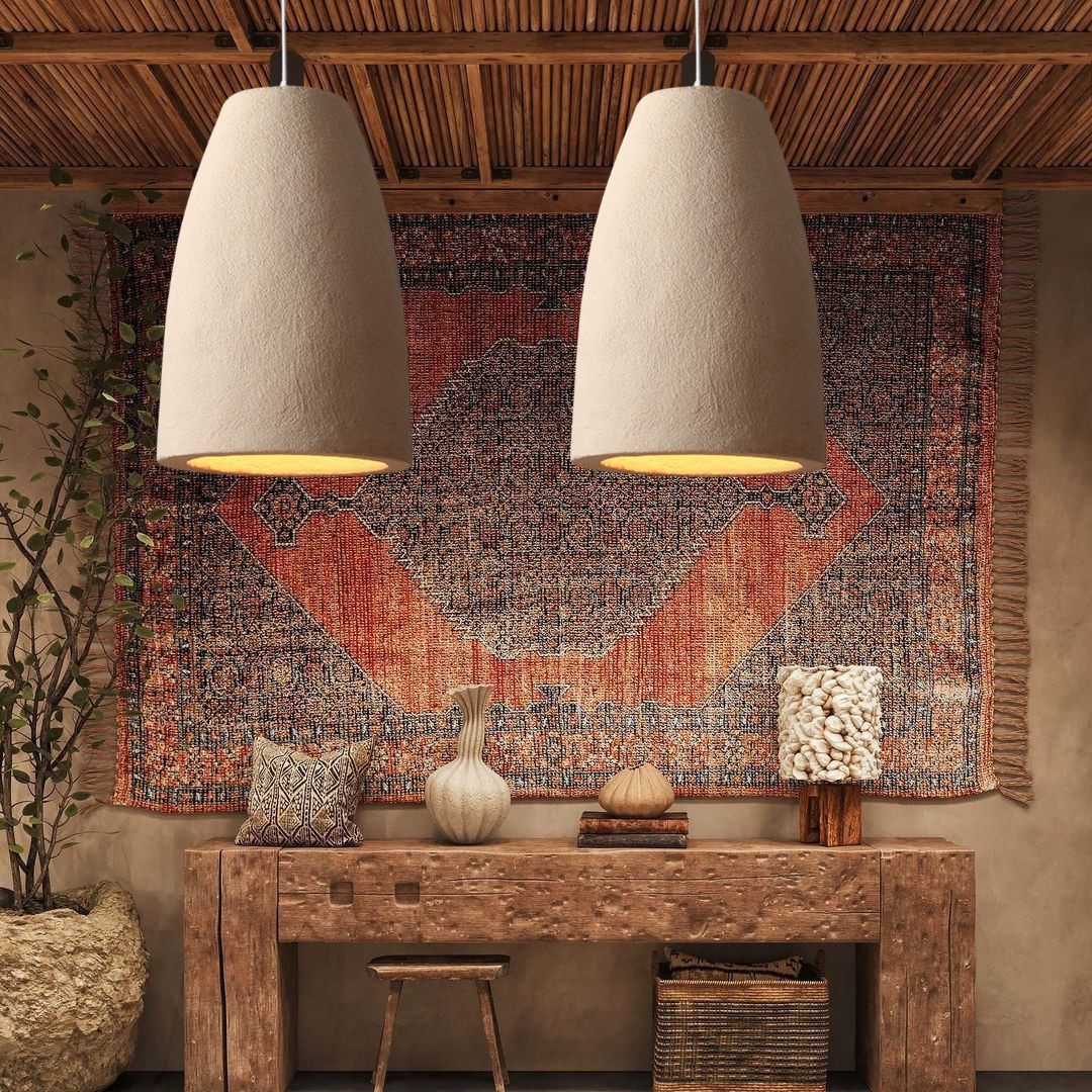 Wabi Sabi Style lamps Restaurant Bar Japanese Retro Resin Pendant Light-labpiecesign