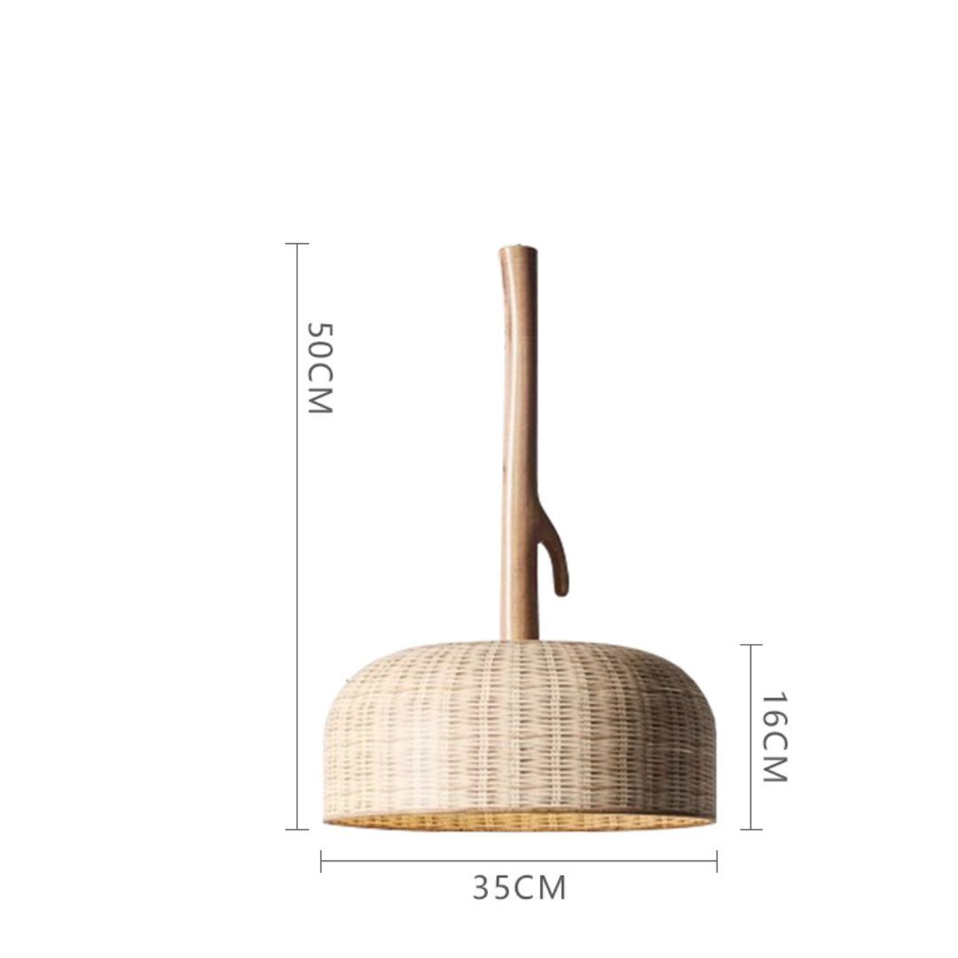 Retro wabi-sabi style art pendant light-labpiecesign